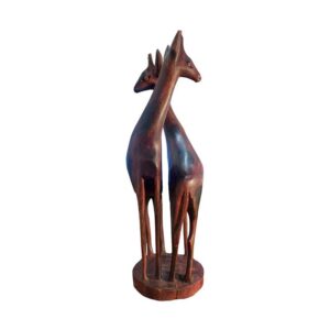 African wooden girafe - Back Image