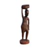 Man Carring Log On Head