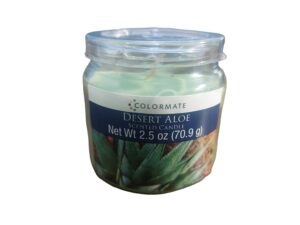 Colormate desert aloe scented candle - Front Image