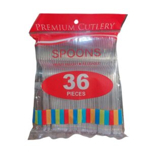 36pcs clear spoons - Front Image