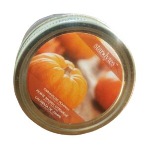 Farmhouse pumpkin candle - Back Image