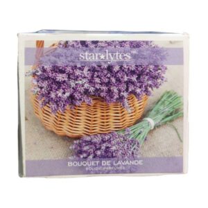 Lavender bouquet candle - Front Image