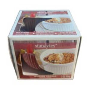 Rhubarb crumble candle - Back Image
