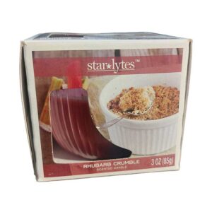 Rhubarb crumble candle - Front Image