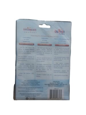 34" number 0 blue balloon - Back Image