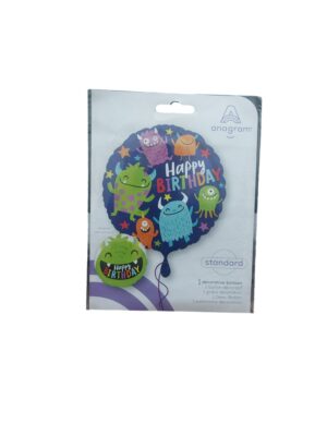 17" happy birthday balloon - Front Image