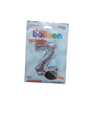 34" letter z silver balloon - Front Image