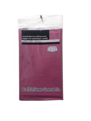 Burgundi round table cover - Front Image