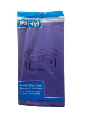 Party purple table cover - Front Image