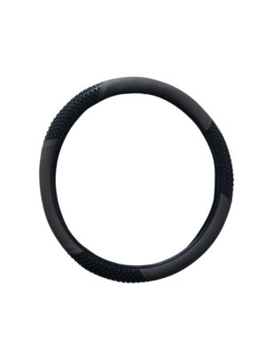 Gray steering wheel cover - Front Image