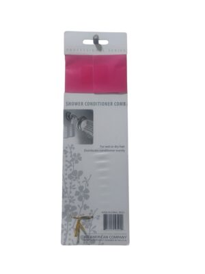 Blue shower conditioner comb - Back Image