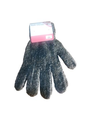 Charcoal bath gloves - Front Image