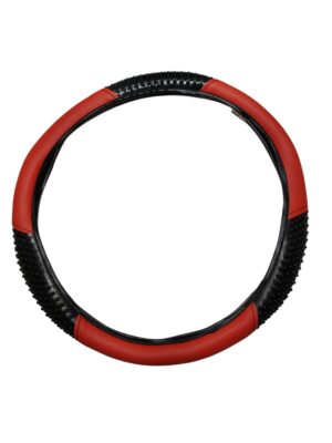 Red steering wheel cover - Front Image