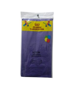 Purple plastic tablecover - Front Image