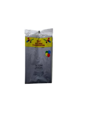 Gray plastic tablecover - Front Image