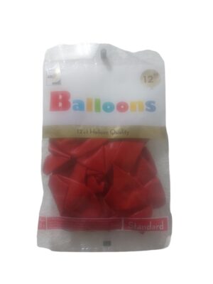 Red 10ct 12 in helium quality balloons - Front Image