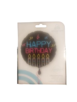Anagram 17in happy birthday balloon - Front Image