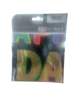 Anagram 17in happy birthday balloon - Back Image