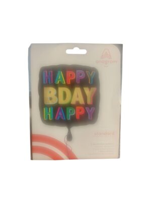 Anagram 17in happy birthday balloon - Front Image