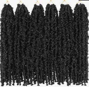 12 inch pre-twisted lock croshet hair. - Front Image