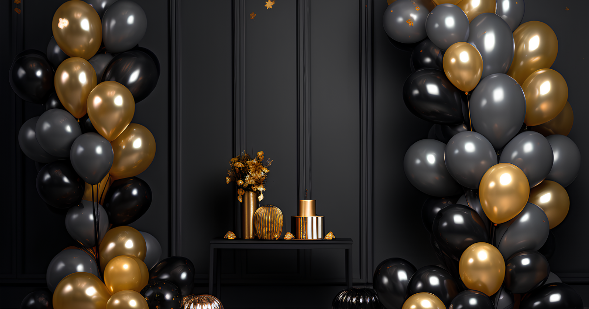 DIY Balloon Garland for graduation party